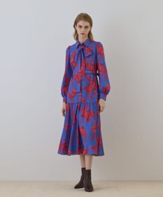 GRACE CONTINENTAL ブーケフラワープリントワンピース