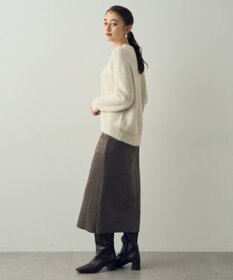 YECCA VECCA 2wayラメフェザーニット