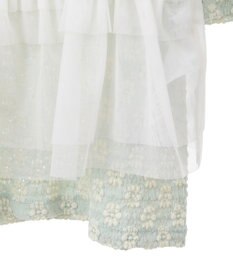 earth music&ecology ＳＥＴ２点フラワープルオーバー＋チュールビスチェ