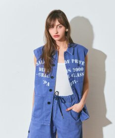 GRACE CONTINENTAL ヘリンボーンツイルジレ