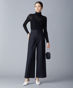 ICB 【洗える】シアーウール タートルニット