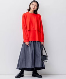 23区 L 【洗える】ライトメモリーウェザー フレアスカート