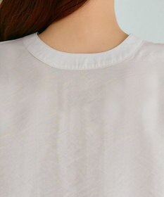 Tiaclasse 【洗える】シアーシャーリング2WAYブラウス