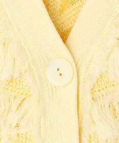 自由区 【カトリエムブーケ】Cardigan tout doux フリンジカーディガン
