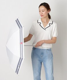 MOONBAT POLO RALPH LAUREN（ポロ ラルフローレン） 晴雨兼用日傘 ボーダー 遮光率100% 遮熱 UV 晴雨兼用