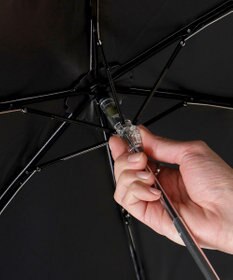 MOONBAT POLO RALPH LAUREN（ポロ ラルフローレン） 晴雨兼用日傘 ボーダー 遮光率100% 遮熱 UV 晴雨兼用