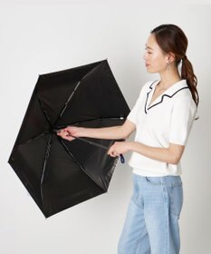 MOONBAT POLO RALPH LAUREN（ポロ ラルフローレン） 晴雨兼用日傘 ボーダー 遮光率100% 遮熱 UV 晴雨兼用