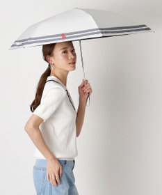 MOONBAT POLO RALPH LAUREN（ポロ ラルフローレン） 晴雨兼用日傘 ボーダー 遮光率100% 遮熱 UV 晴雨兼用