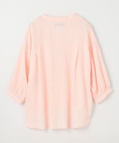 ANY L 【手洗い可能】ヨーロピアンリネンスキッパーネックブラウス