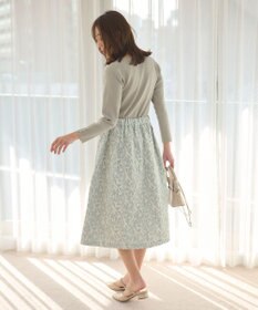 Feroux 【セットアイテム】ニット×ジャガードスカート セット