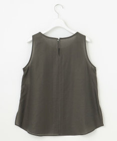 23区 【SLOW/一部店舗限定】ブライトヴィンテージクロス ノースリーブ ブラウス