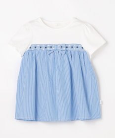 組曲 KIDS  【80-100㎝】 フラワーリボンチュニック