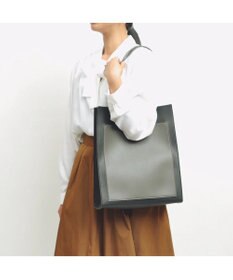 UNBILLION cachecache WEB限定シンセティックレザーフロントポケットトート