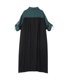 YECCA VECCA ミリタリーロングシャツワンピース