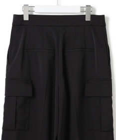 ICB L 【スマートバック仕様・洗える】ストレッチダブルサテン カーゴパンツ