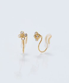 Phoebe 【痛くないシリーズ/金属アレルギー対応】タイニーフローラライトフィットイヤリング/サージカルステンレス ゴールド