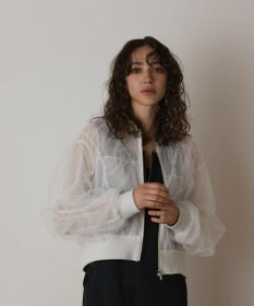 GRACE CONTINENTAL チュールギャザーブルゾン