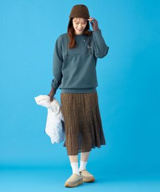 SHARE PARK LADIES 【UVカット・吸水速乾・ストレッチ・軽量・アンチピリング 】ダンボールクルーネックスウェット（S・Mサイズ）