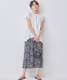 組曲 【WEB限定カラーあり】バックフレアニットTシャツ