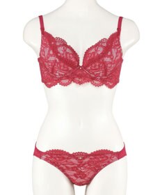 San-ai Resort（三愛水着楽園） 【WEB限定】【northerly bra 楽ちんフィットシリーズU字】 フリルレースブラショーツセット B～Fカップ 【northerly】