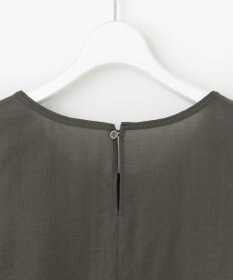 23区 L 【SLOW/一部店舗限定】ブライトヴィンテージクロス ノースリーブ ブラウス