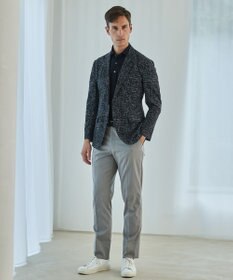 GOTAIRIKU 仕事で着られる綿パン【吸水速乾/ストレッチ/折り目加工】クールマックスコットンパンツ_ノータック（26年モデル）