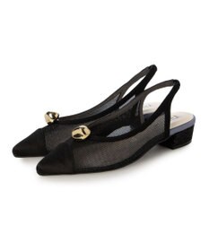 MODE ET JACOMO <MODE ET JACOMO>【2WAY】メタルパーツ付きチュールバックベルトパンプス