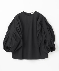 NAVE 【Nave・洗える】タイプライタークロス ギャザーブラウス