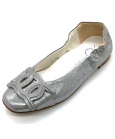 nouvelleRobe Oū 新色追加【本革・高反発】Chain Buckle Ornament スクエアトゥパンプス