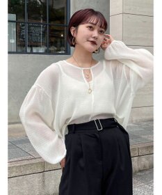 Green Parks 前後２Ｗａｙ　シフォンプリーツチュニック