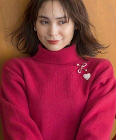 組曲 L 【2WAY・WEB限定】ウールカシミヤミックス ハイネックニット