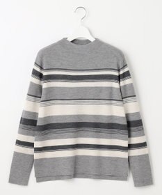 J.PRESS LADIES 【洗える】MULTI PITCH STRIPE ボーダー ニット