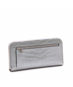 A.D.M.J. 牛革クロコ型押し ラウンドファスナーウォレット