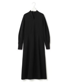 ICB 【洗える】 レーヨンストレッチポンチ フレアワンピース