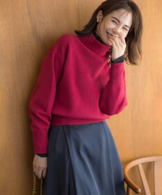 組曲 L 【2WAY・WEB限定】ウールカシミヤミックス ハイネックニット