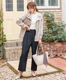 ANY SIS 【セットアップ対応】リネンライク ワイドパンツ