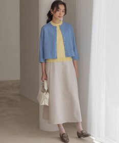 組曲 S マイラックカラー 6分袖 ニット