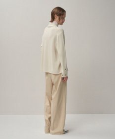 ATON MERINO COLLEGE FLANNEL | タックワイドパンツ