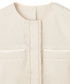 uncrave リネンライクツイル ジレブラウス