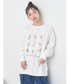 earth music&ecology アソートアニマルプリントロンＴｅｅ