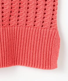 ANY L パターンメッシュニットベスト