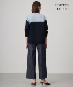 ICB 【WEB限定カラーあり・洗える】コットンポリエステルスムース  ニットプルオーバー