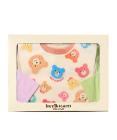 MIKI HOUSE HOT BISCUITS 長袖Tシャツ＆お食事スタイセット【BOX付き】