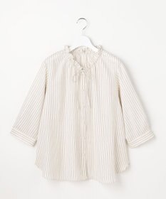 ANY SIS L 【2WAY】スムージーポリエステル フリルネック ブラウス