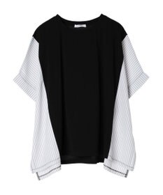 Green Parks 異素材脇切り替えドッキングプルオーバー