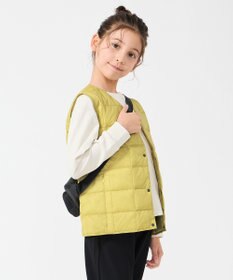 UNFILO 【120-150cm】TAION Vネック ダウンベスト(UNISEX)