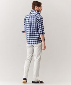 JOSEPH ABBOUD 【キングサイズ・ウエストも伸びる/Eco撥水】オーガニックマイクロピケストレッチ パンツ