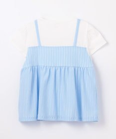 組曲 KIDS 【110-140㎝】レースカットソーコンビ チュニック