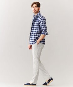 JOSEPH ABBOUD 【キングサイズ・ウエストも伸びる/Eco撥水】オーガニックマイクロピケストレッチ パンツ