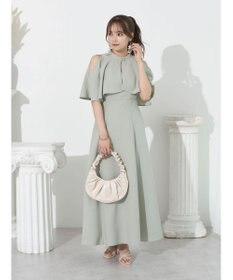 earth music&ecology ＳＥＴ２点ケープ＋キャミワンピース